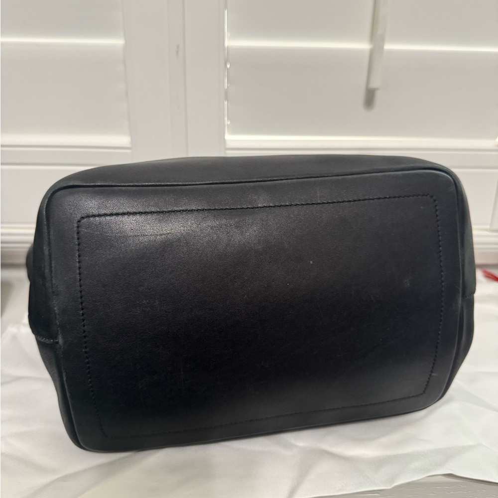 Coach Black Soft Leather Bag Satchel with Adjustable Straps EUC - Picture 5 of 10